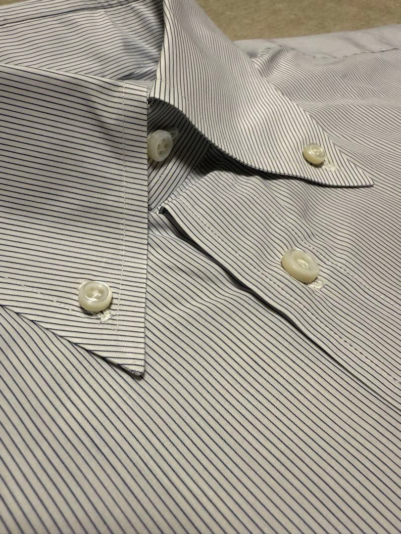 【新品】Cesare Attolini／B.Dストライプ／ブルー／ホワイト