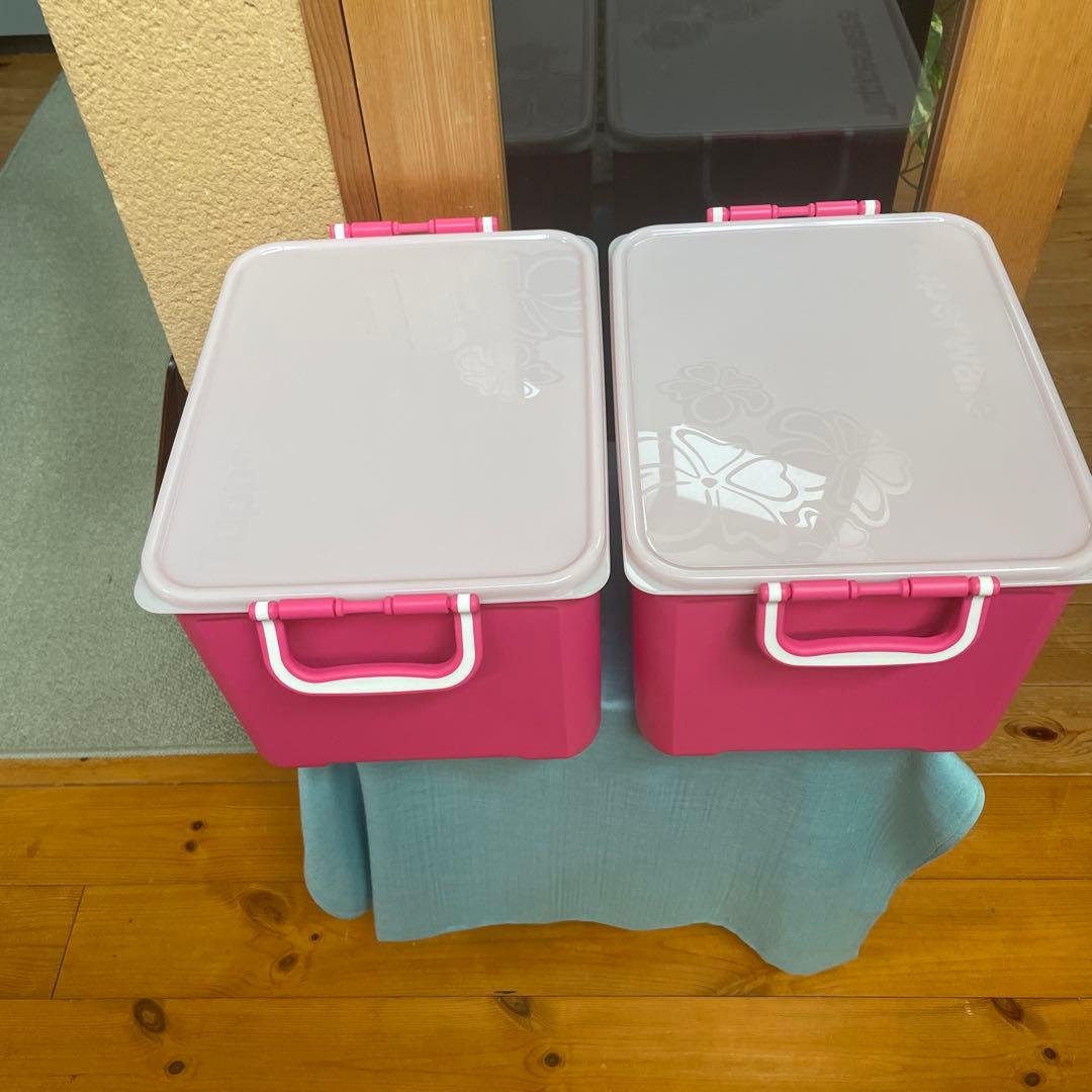 ★最後のお値下げです‼︎ タッパーウェア　ハンドル付きコンテナー