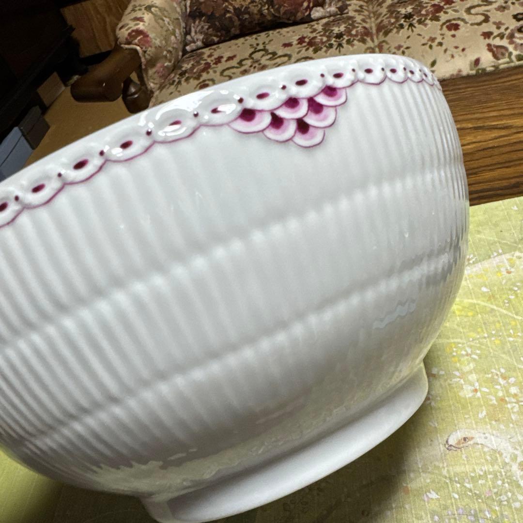 ロイヤルコペンハーゲン　プリンセスバーガンディ　大型サラダボウル