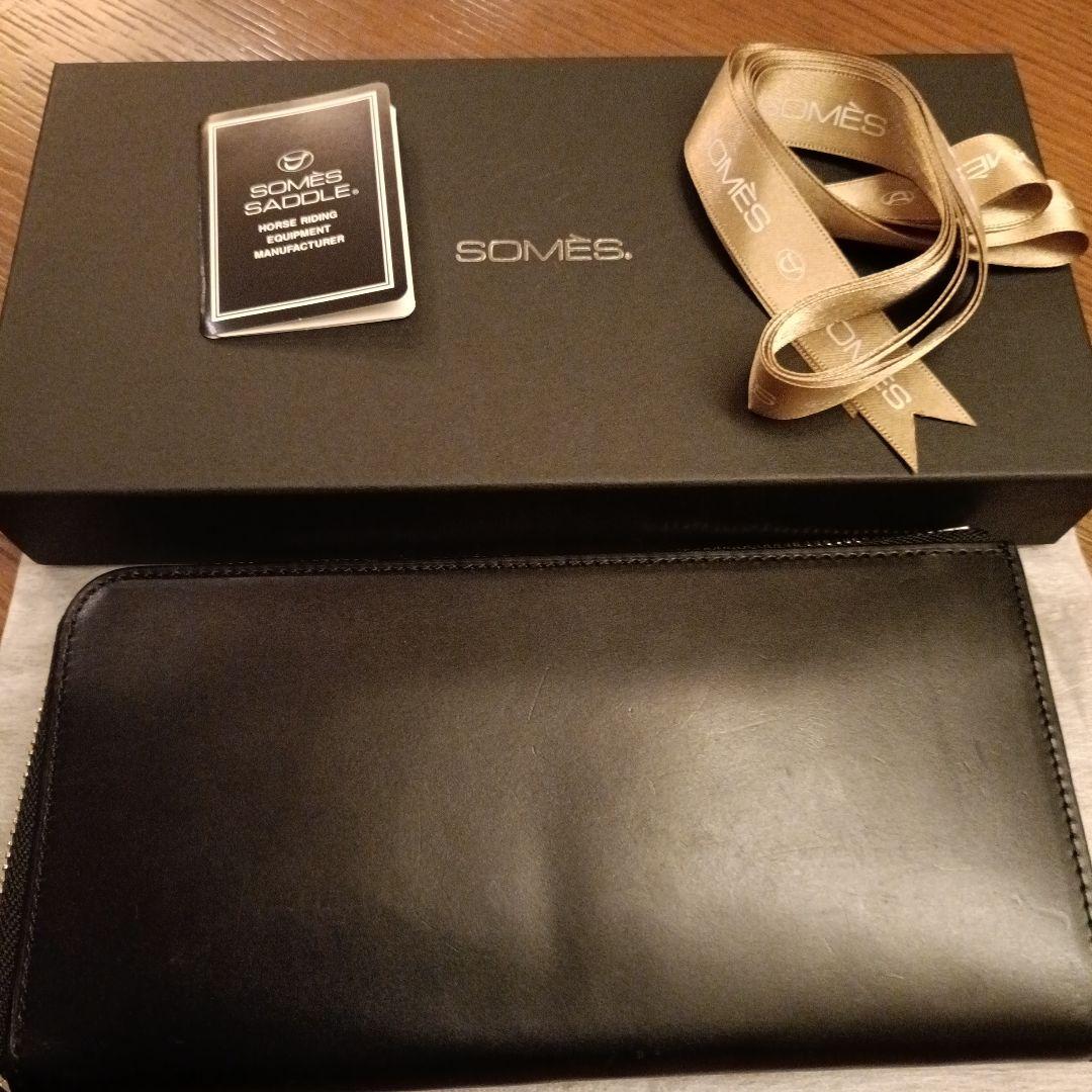 ソメスサドル　長財布　ブラック
