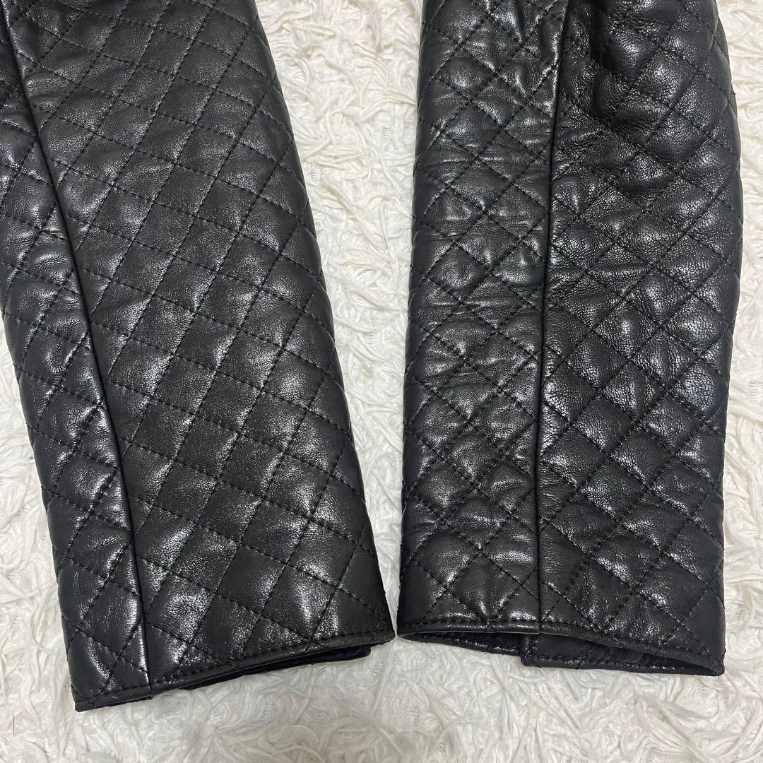 美品✨INGEBORG インゲボルグ 羊革 キルティング ジャケット 金ボタン