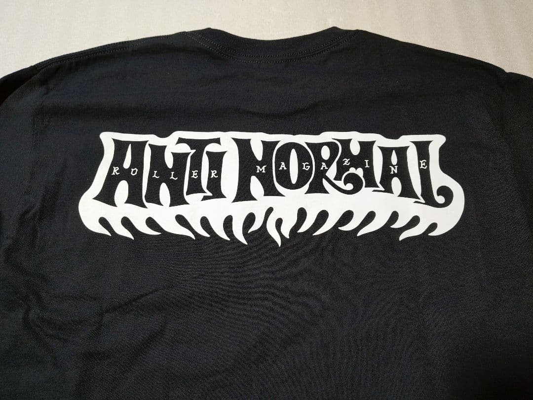 ローラーマガジン　ANTI NORMAL L/S T　 新品　L　長瀬　黒/白