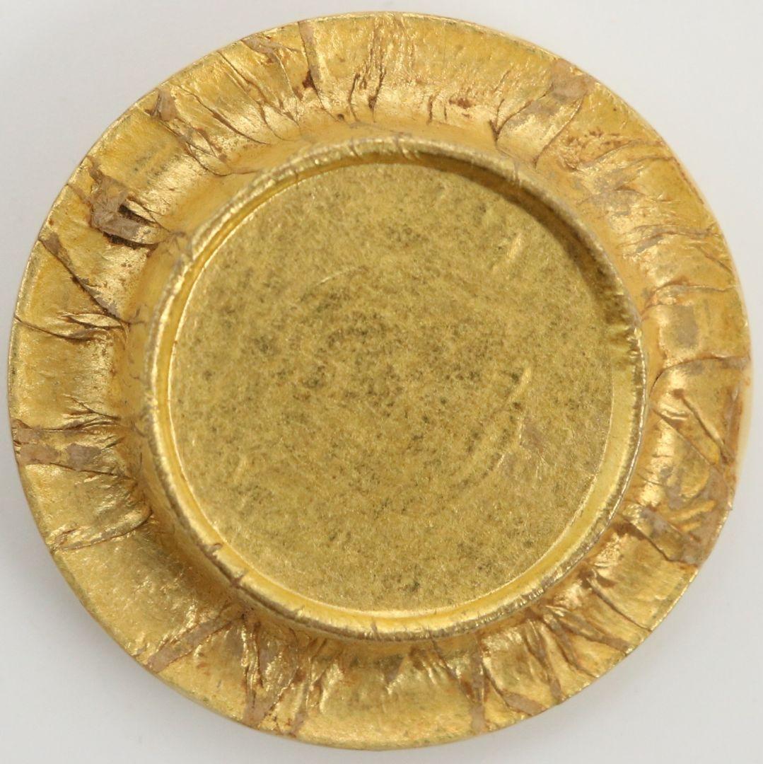 松本鐵山作 古瀬戸 肩衝茶入 紅牙瑞錦仕覆付 茶道具 共箱　V907　N9