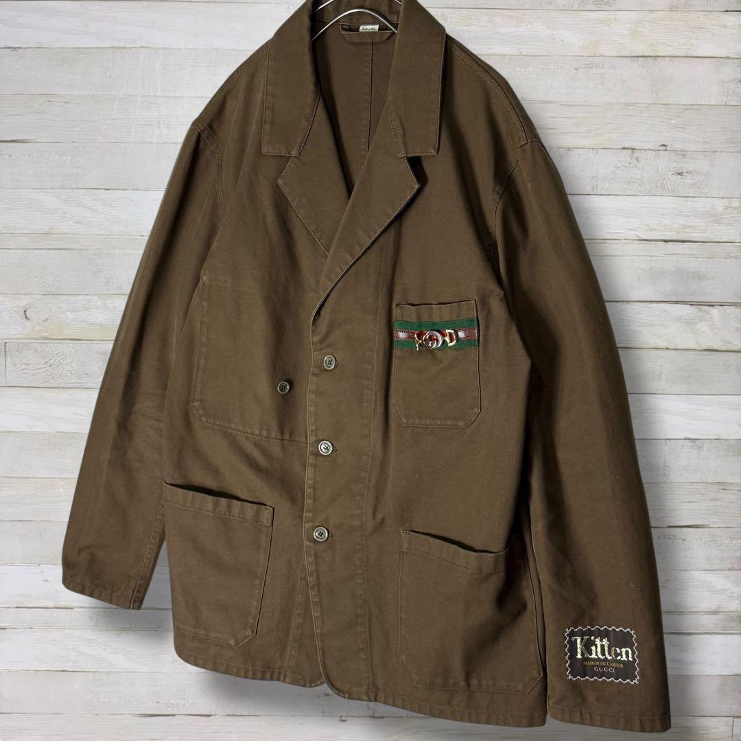 【美品】 GUCCI グッチ デニムジャケット シェリー インターロッキング