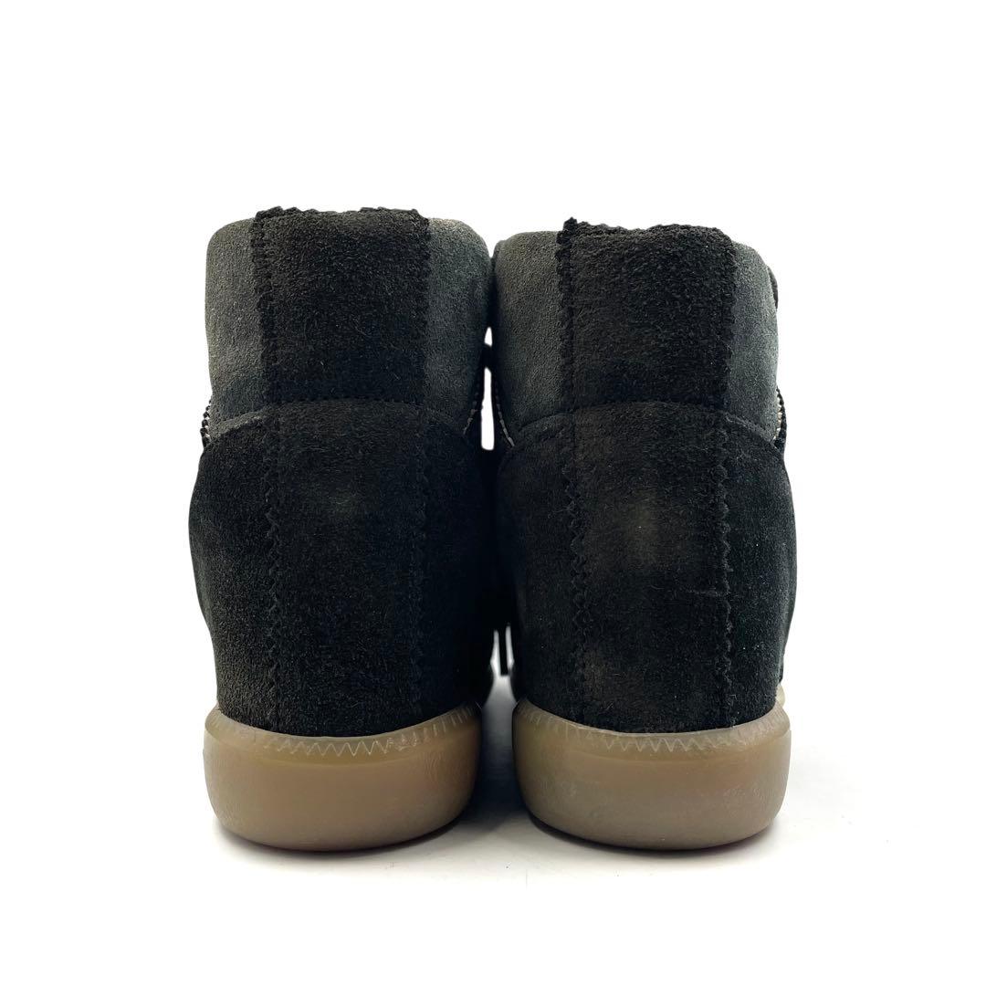 《未使用品》イザベルマラン ハイカット スニーカー スエード レザー 黒系 37