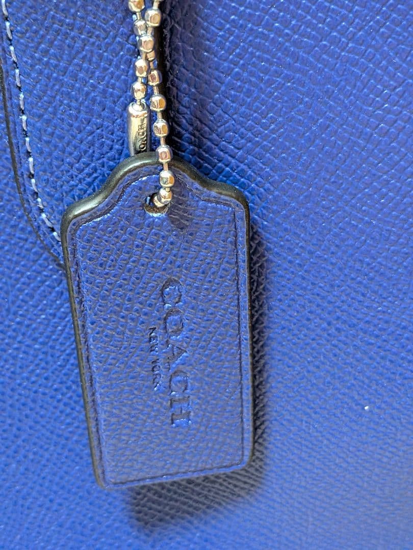 美品☆COACHコーチ ベケット ビジネス トートバッグ スポーツブルー