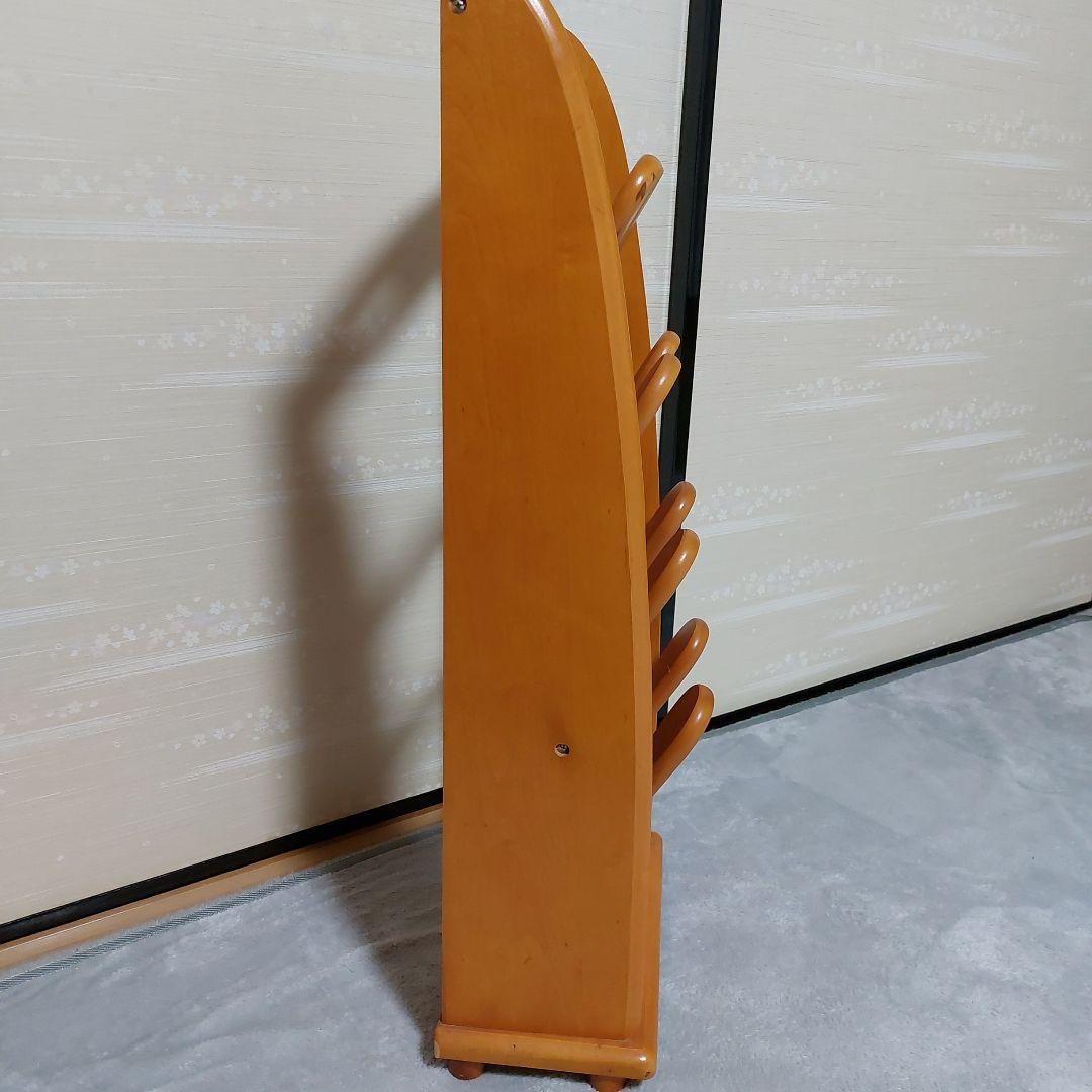 ☆(美品)木製スリッパラック 4足収納