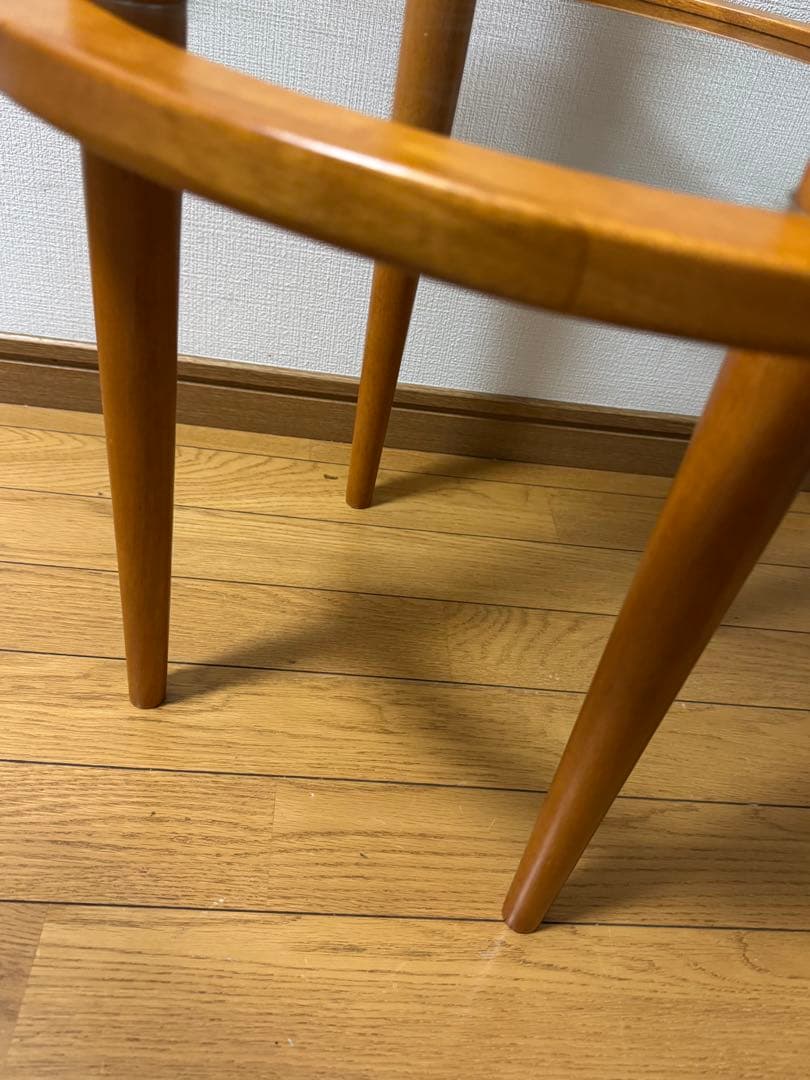 木製　サイドテーブル　シェルフ　ヴィンテージ2段