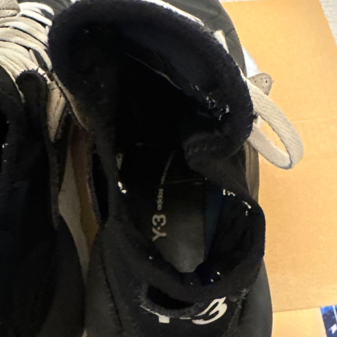 Y-3 ハイカットスニーカー 黒/白