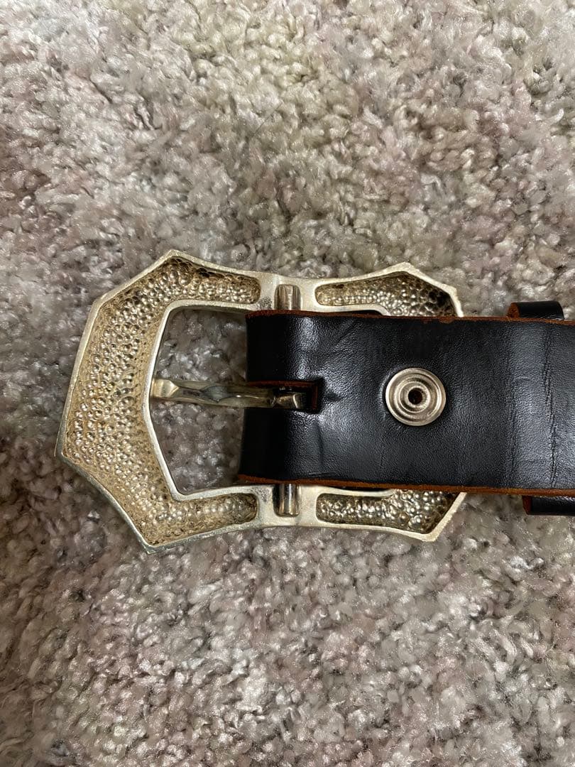 d*7様 レザーベルト　バックル　silver925