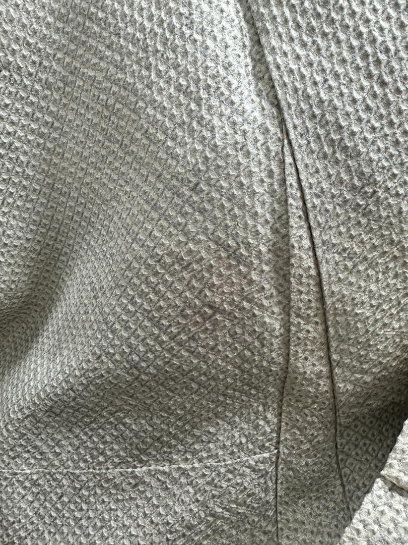 本加工総絞り 刺繍くすみカラー 薄グレー地 振袖 袋帯 フルセット