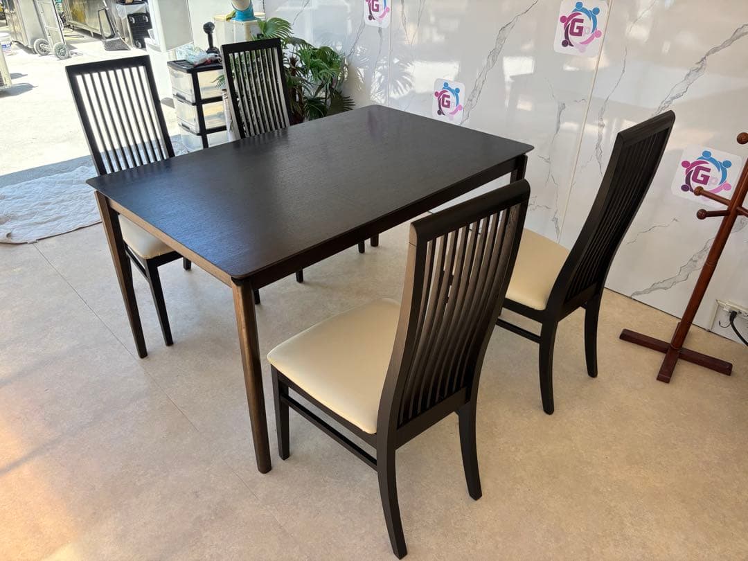 IDC大塚 ダイニングテーブルセット（6人掛け）DM-G F014 1350