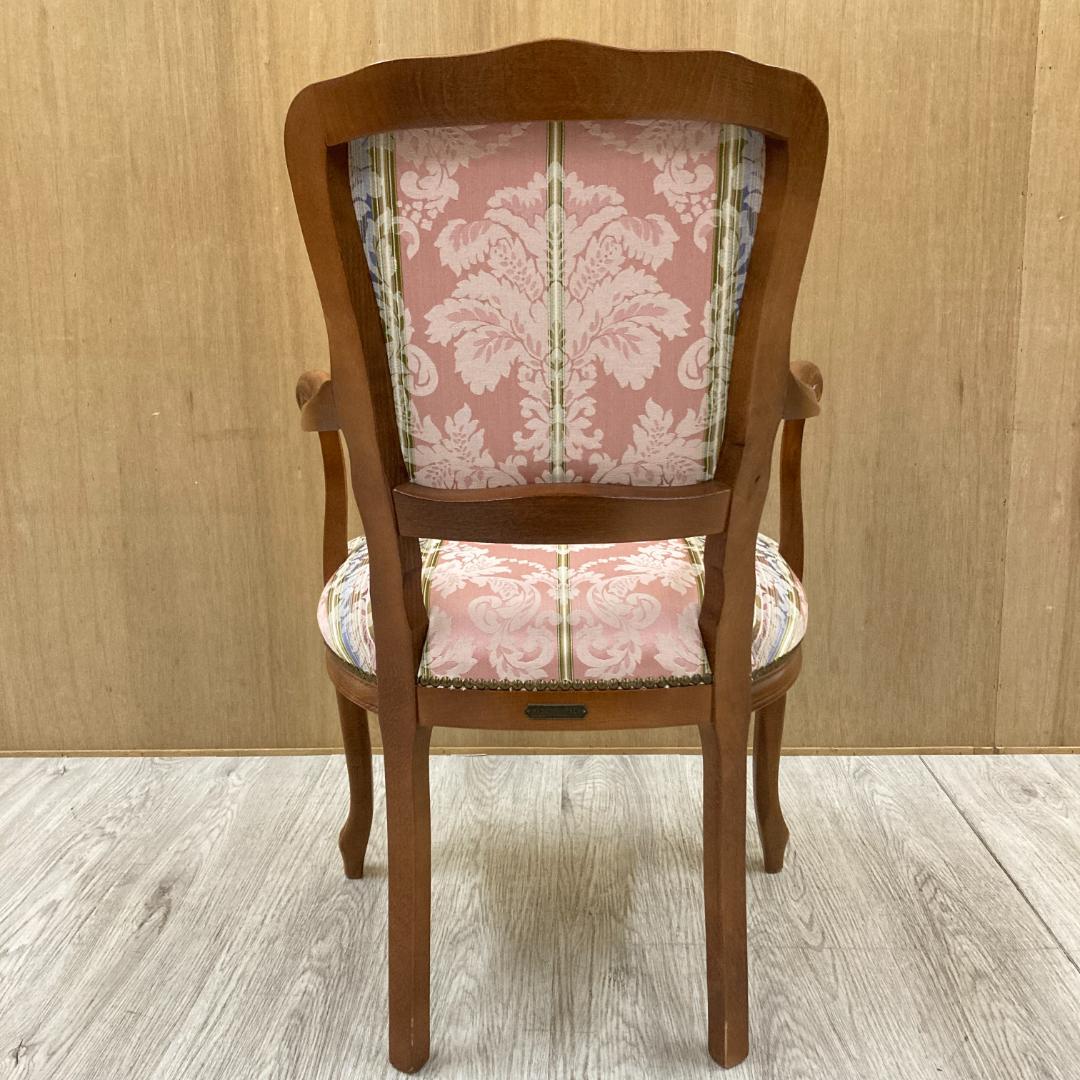 イタリア 　猫脚　アームチェア 　椅子　ダイニングチェア　クラシック