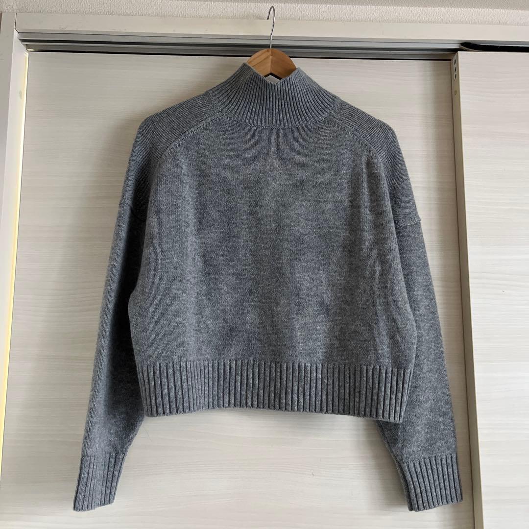 美品 Theory クロップドプルオーバーニット