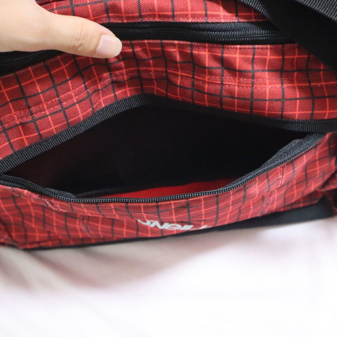 y2k テックONELLオニールチェック　メッセンジャーバック　ワンショルダー