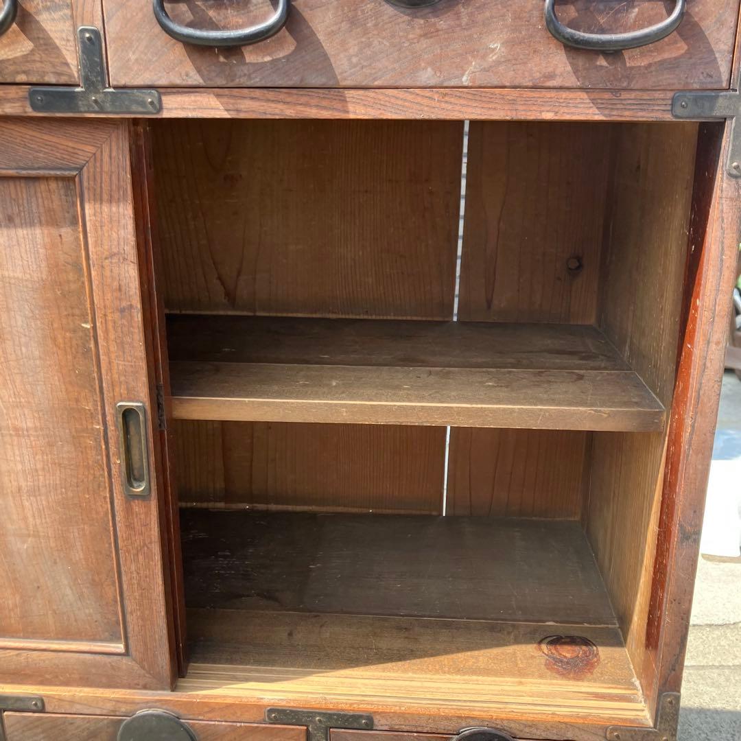 昭和レトロ 古家具 仙台箪笥 時代箪笥 4段7杯 引き出し箪笥 アンティーク