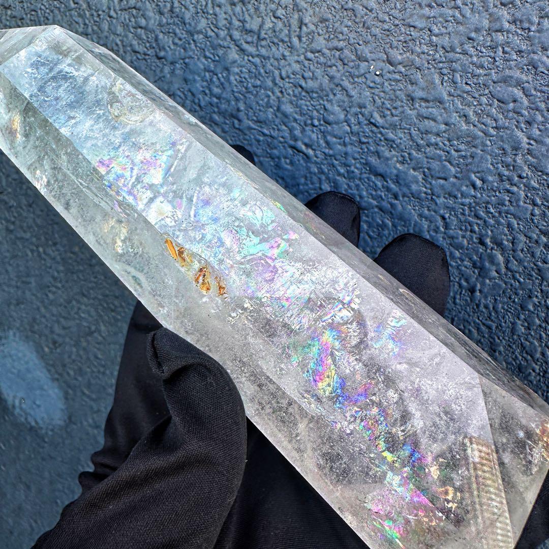 高品質❗️浄化 超強いパワーアゼツライト☆レインボーヒマラヤクラスターA1469