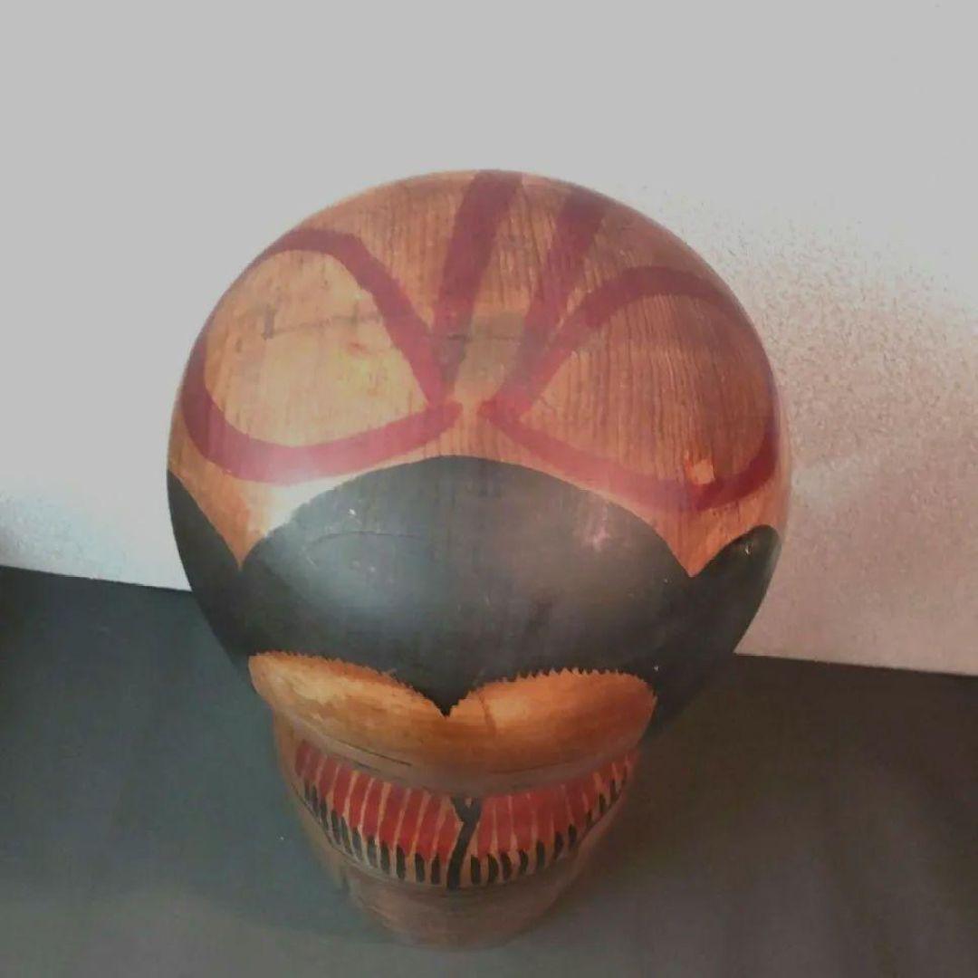 711Z196骨董品 伝統こけし 秋田木地山 置物 彫刻