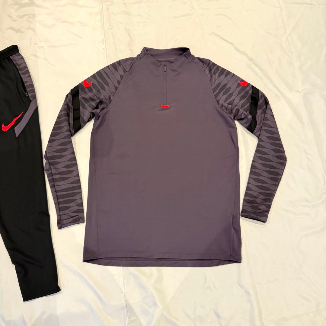 nike ジャージ セットアップ 新品未使用 XL 紫 黒 ハーフジップ ナイキ