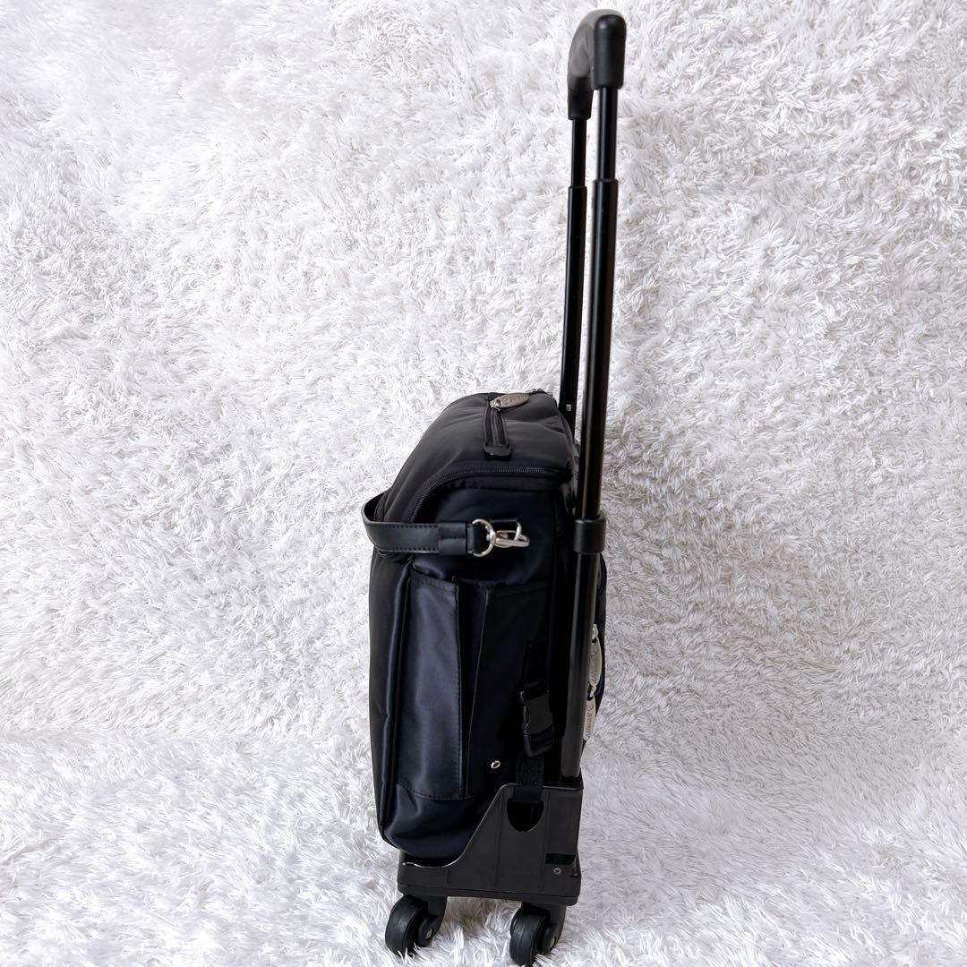 極美品✨SWANY 4輪　キャリーバッグ　ブラック　付属品多数