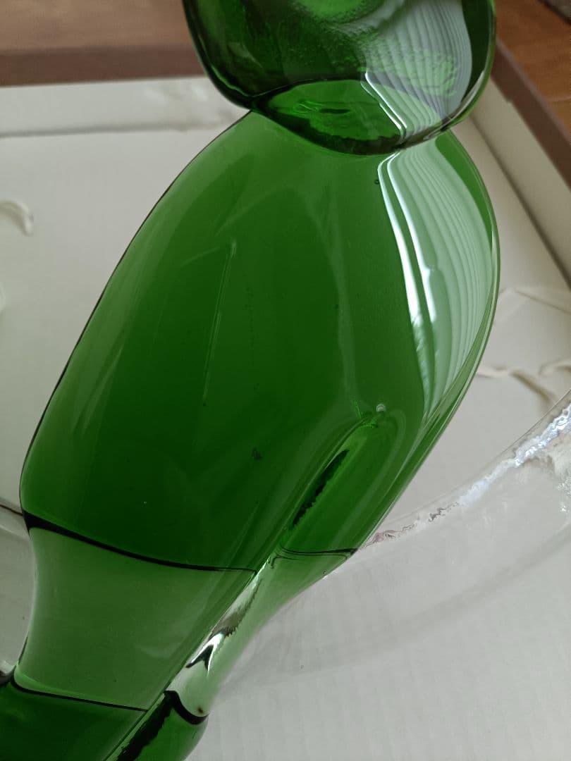 カガミクリスタル　オーナメント　鳥　ビンテージ