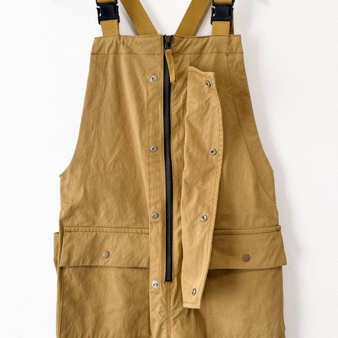 美品 RNA-N ツールポケオーバーオール サロペット ゆったり ベージュ