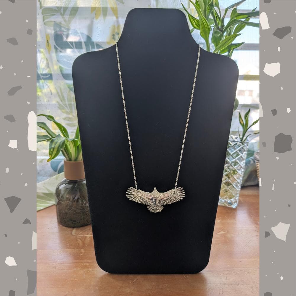Silver925 イーグル ネックレストップ メンズ 手作り 鷲 アクセサリー