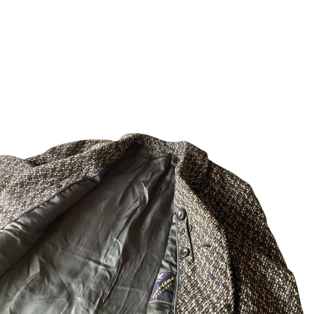 60s〜 German vintage wool tweed coat 46