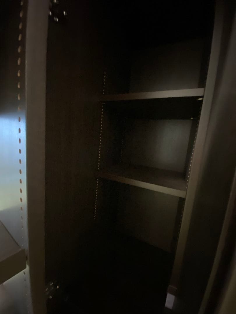 通販生活　スライド書棚300 ダークブラウン　カタログハウス