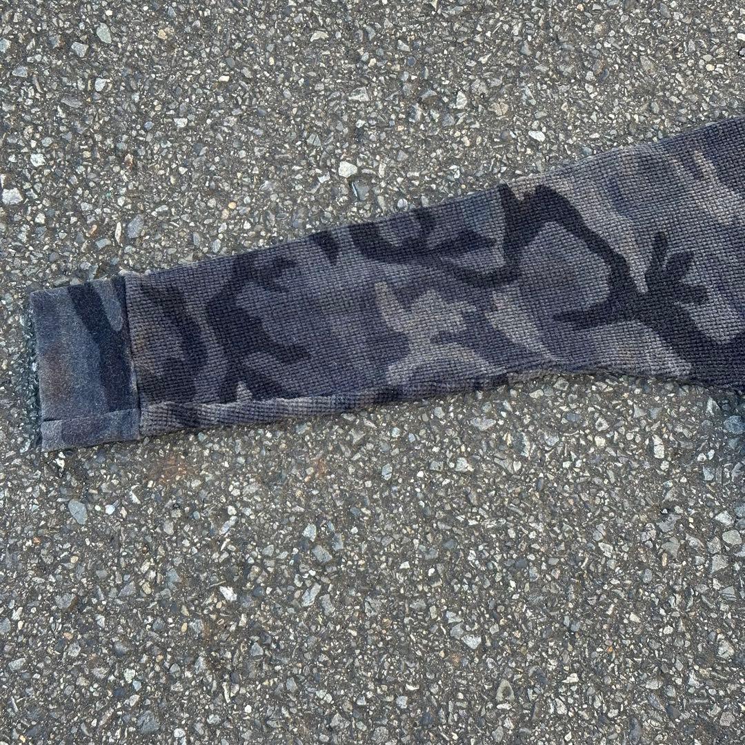 ポロ サーマル ロンT 迷彩 y2k シティ 短丈