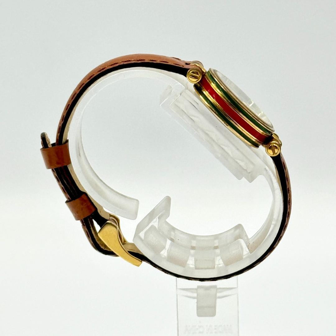 稼働品 GUCCI グッチ 腕時計 シェリーライン アイボリー文字盤 箱付き