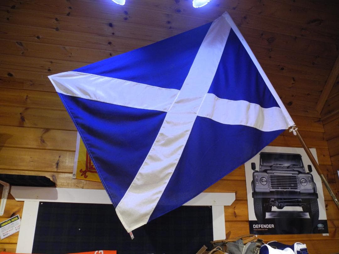【希少品】スコットランド国旗・セントアンドルーズ（ポール無し）