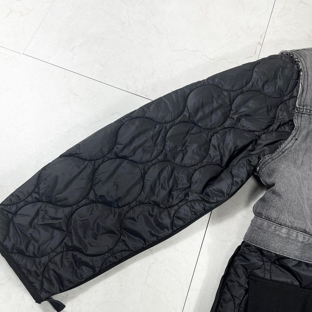 ✨新品未使用 ディーゼル 2way キルティング デニム ジャケット 中綿 切替
