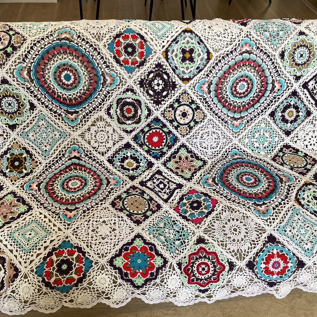 マルチカバー　レース編み　レースカバー