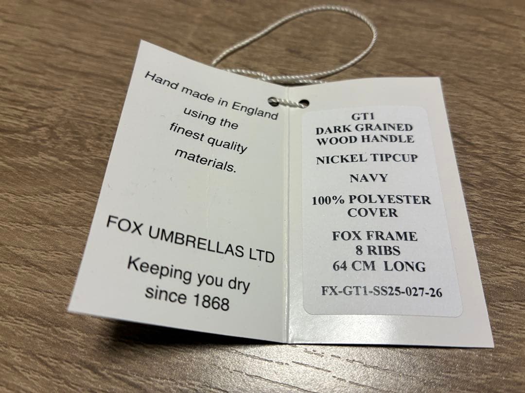 D*l様 【新品】FOX UMBRELLAS 長傘 ネイビー 専用ケース付き