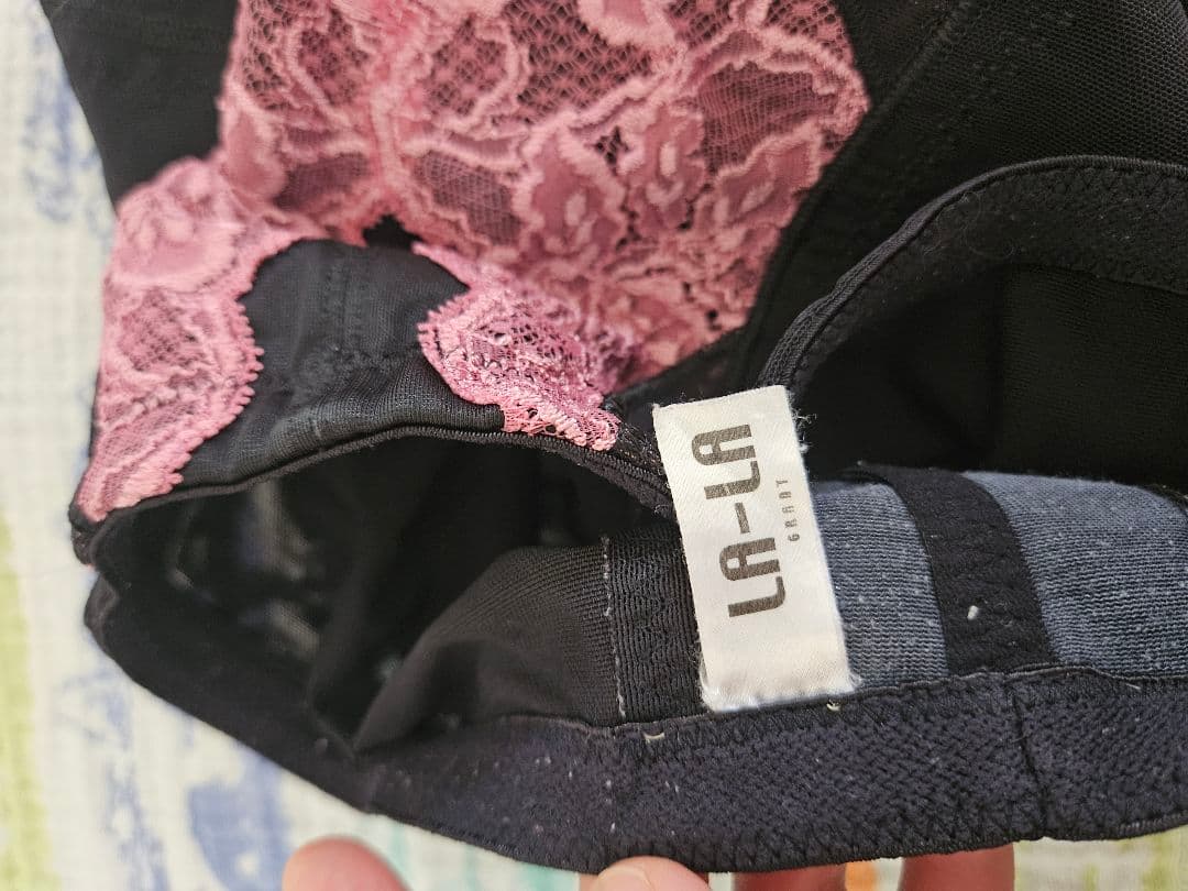 LALA レース付きボディスーツ/ガードルセット スーツ70M/ガードル64