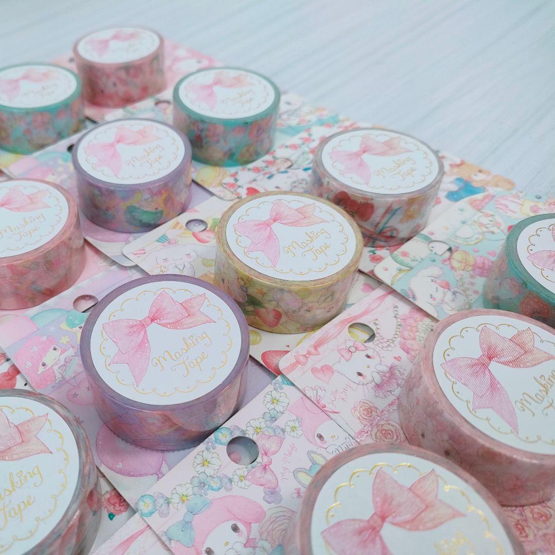 廃盤 サンリオ たけいみき コラボ マスキングテープ 20個セット クローズピン