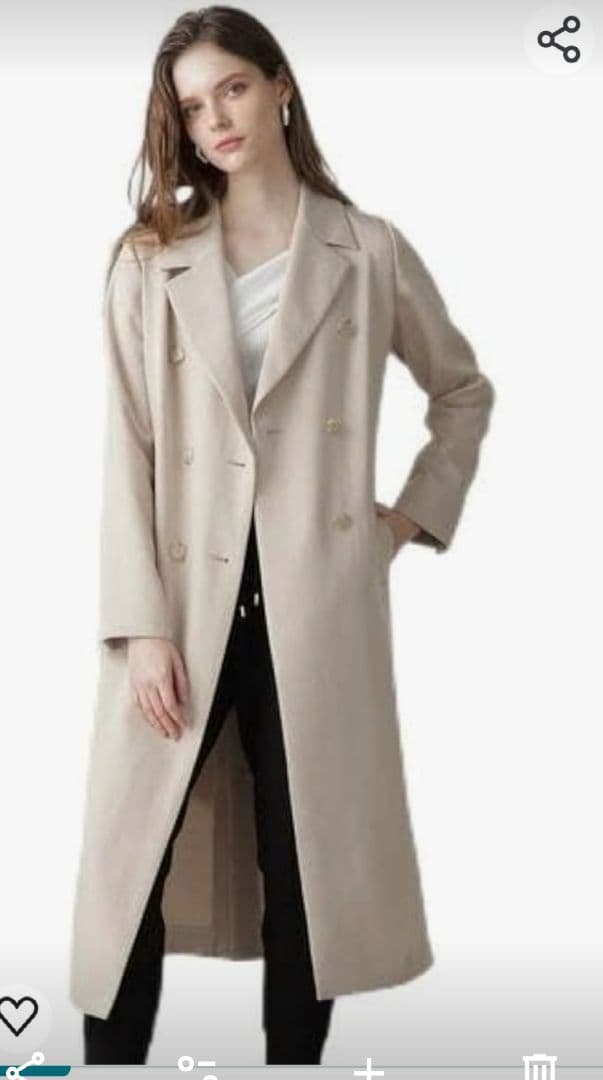 新品未使用タグ付きピンキーダイアンダブルプレストテーラーコート