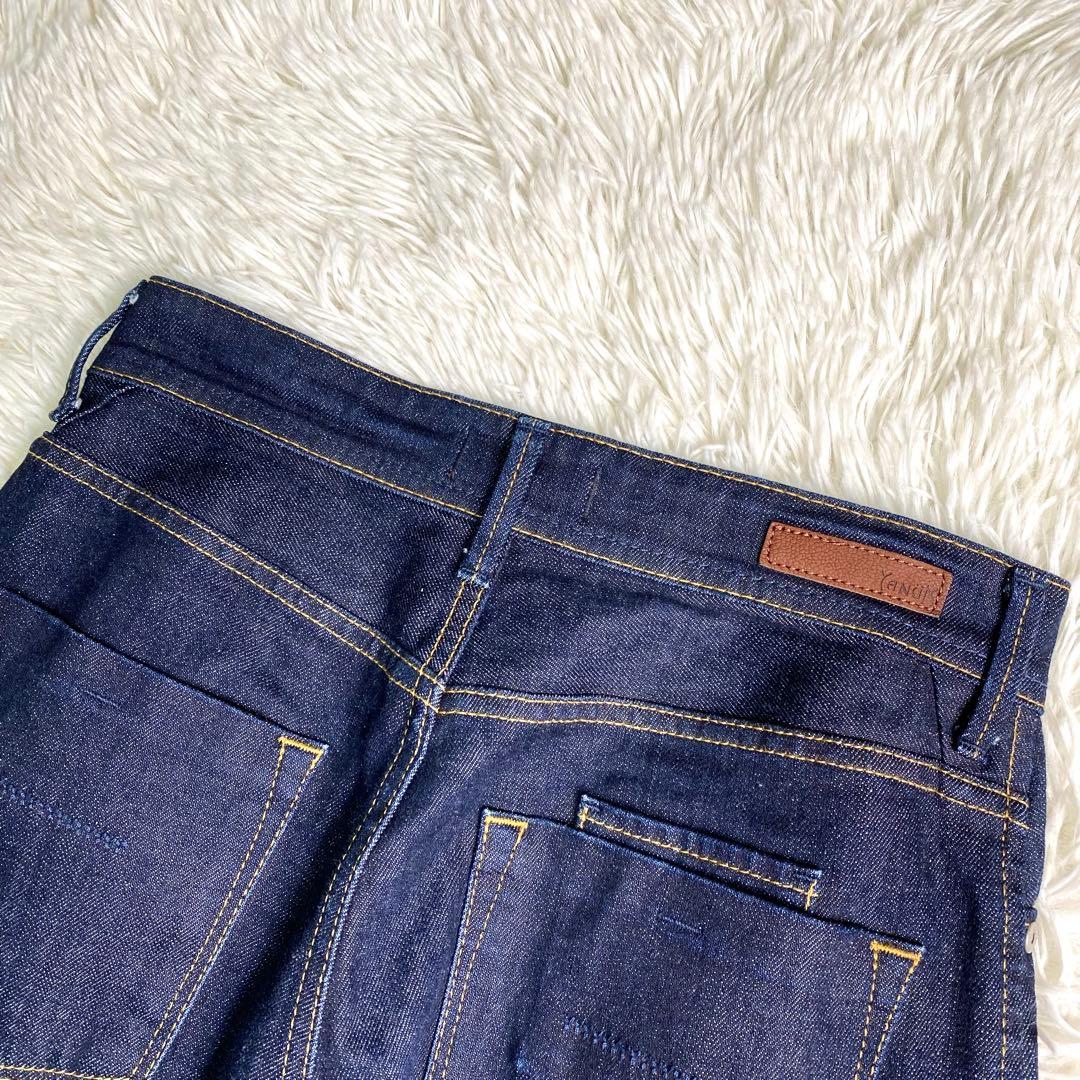 美品✨Yanuk デニム Lea ボーイズストレートデニム 25 ワンウォッシュ