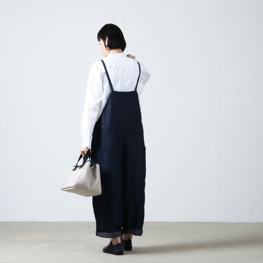 未使用！タグ付きGauze (ガーゼ) インディゴトラバイユサロペット