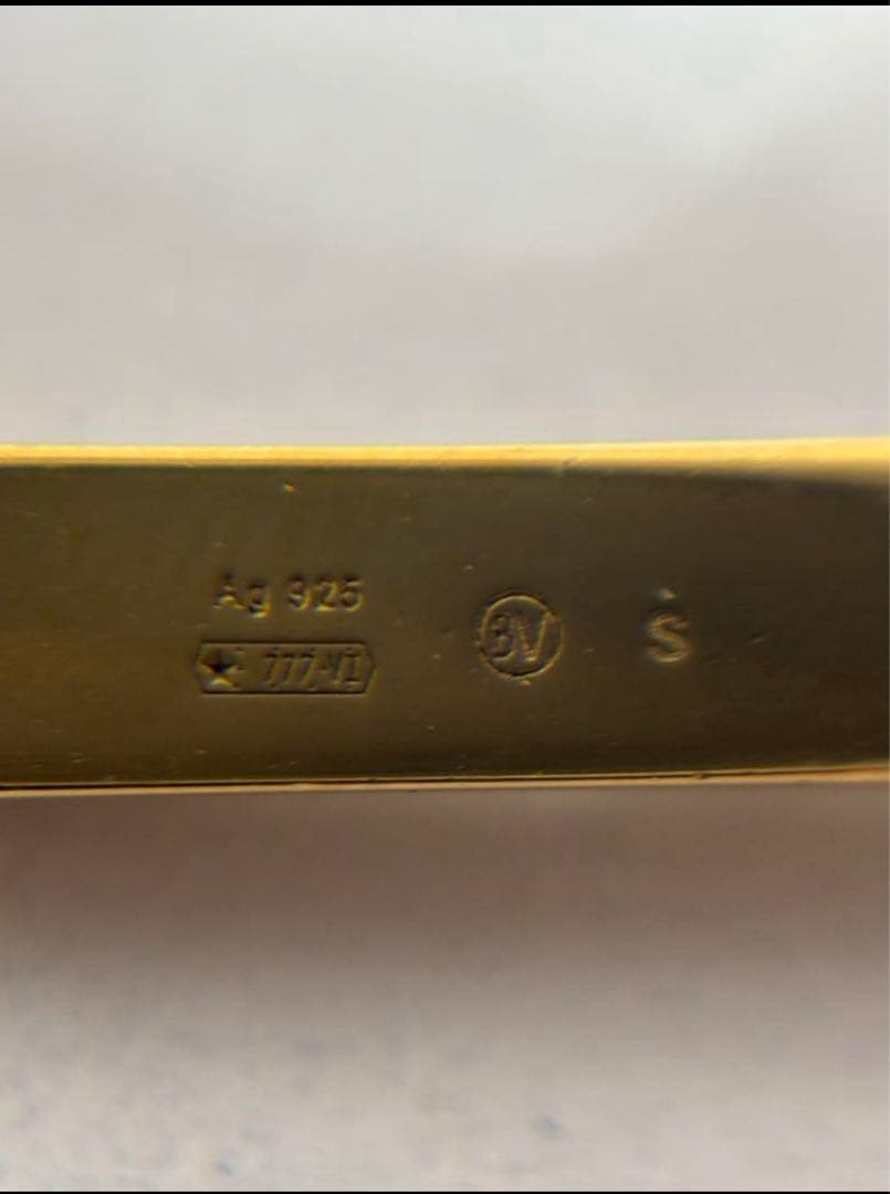 BOTTEGA VENETA 925 ゴールド チェーンブレスレット