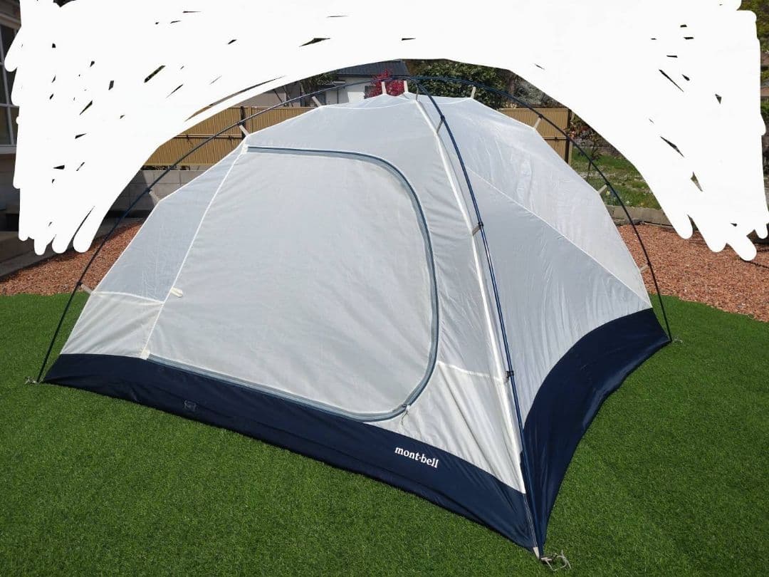 本日限定値下げ！[ジャンク扱い]モンベル クロノスキャビン4+専用グランドシート