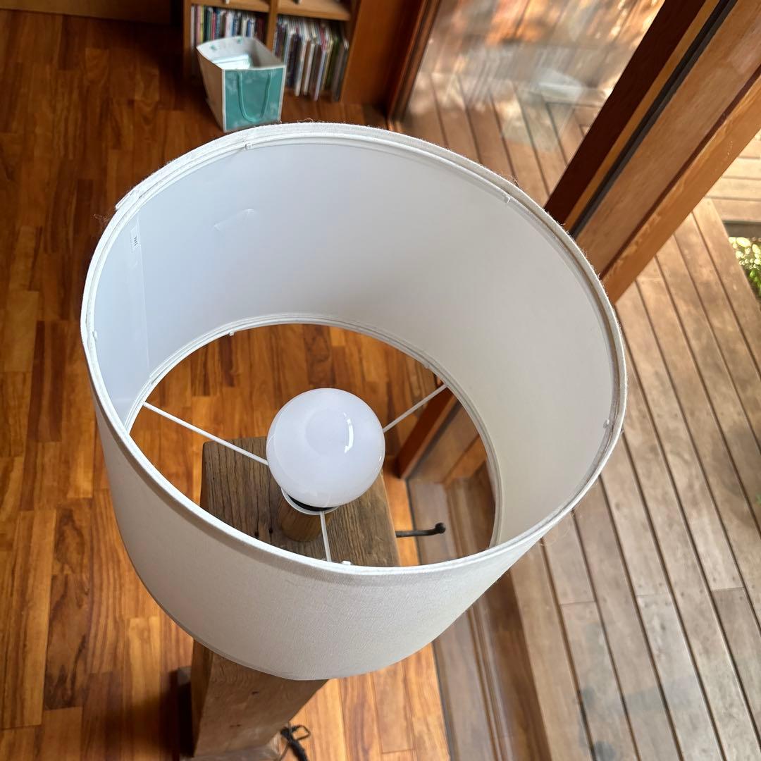 木製フロアスタンド ランプシェード付き(hihi)