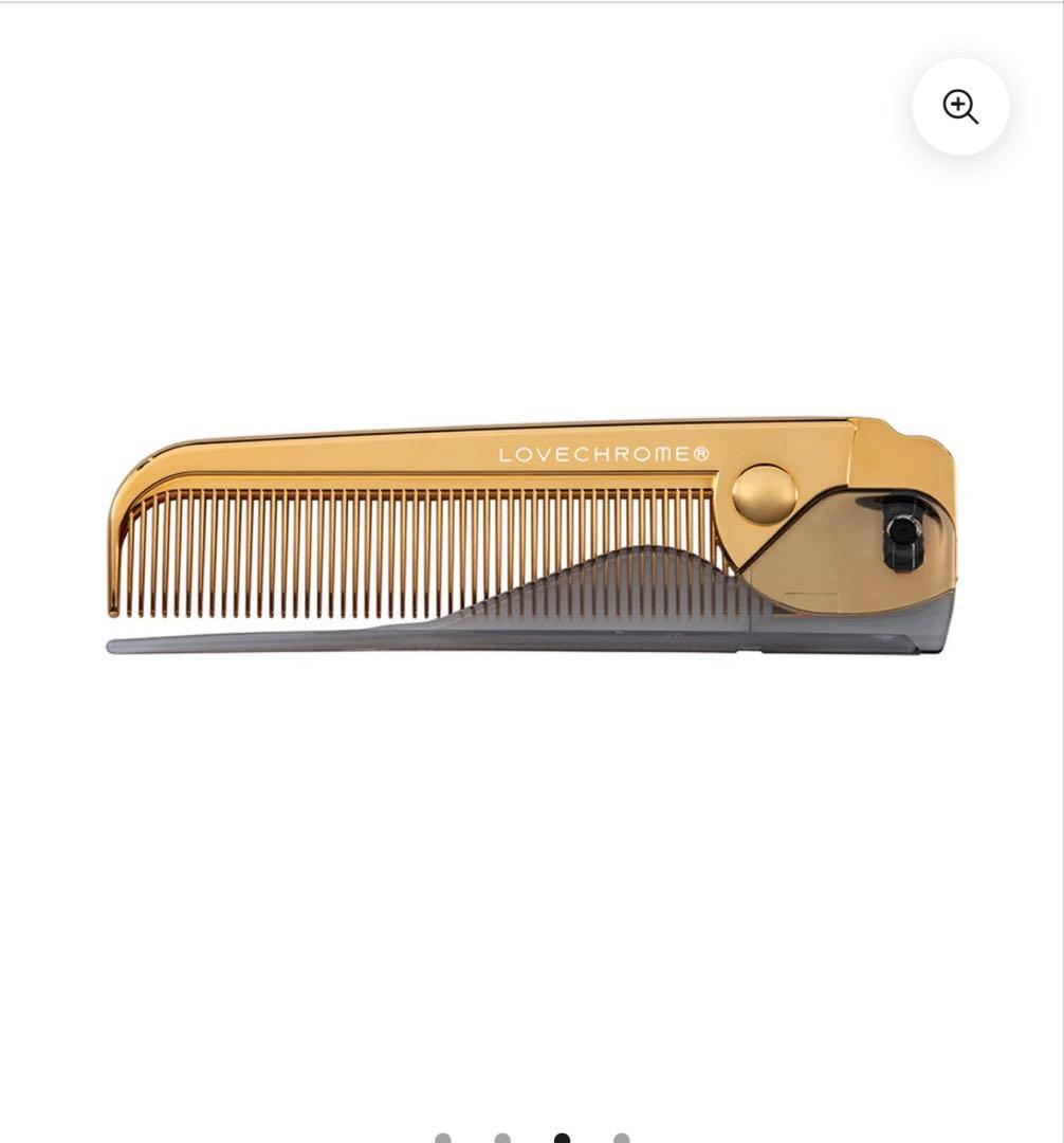 LOVECHROME ヘアコーム K24GPバングスコーム ゴールド