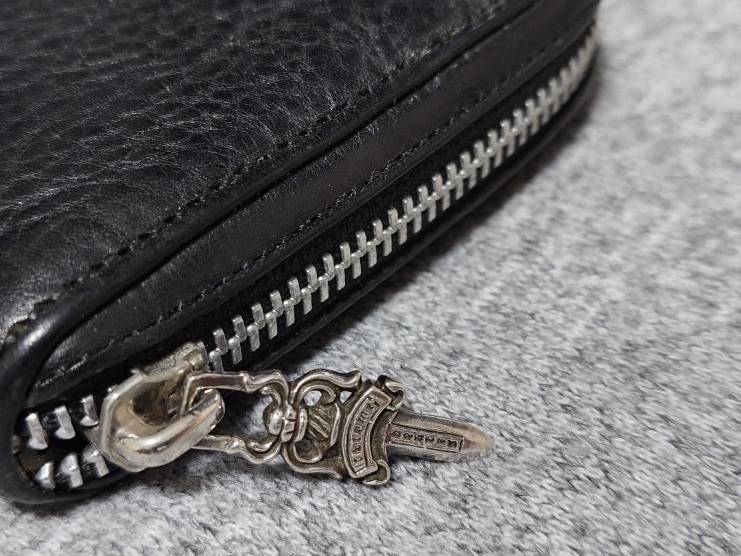 クロムハーツ セメタリー クロスパッチ ダガー ラウンド長財布 インボイス原本