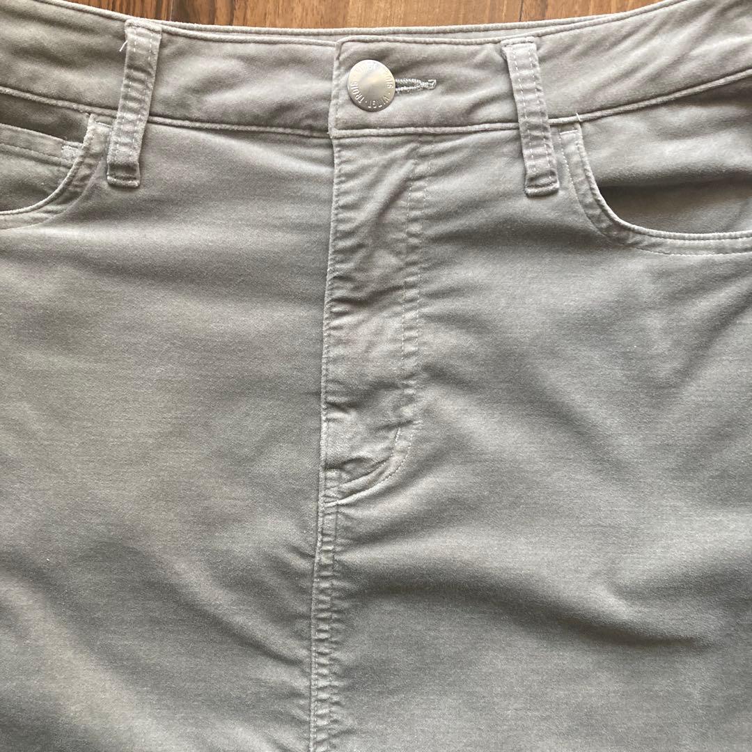 （洗える）23区DENIM ベルベットストレッチ Aライン スカート　現行品