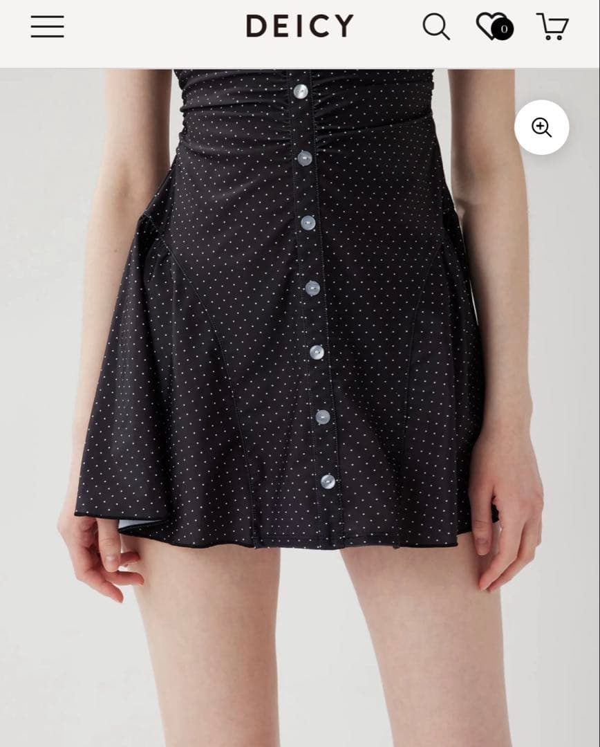 【新品未使用】DEICYドットワンピスイムウェア