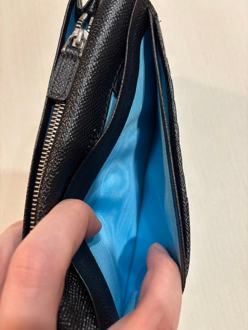 ブルガリ　本革　長財布