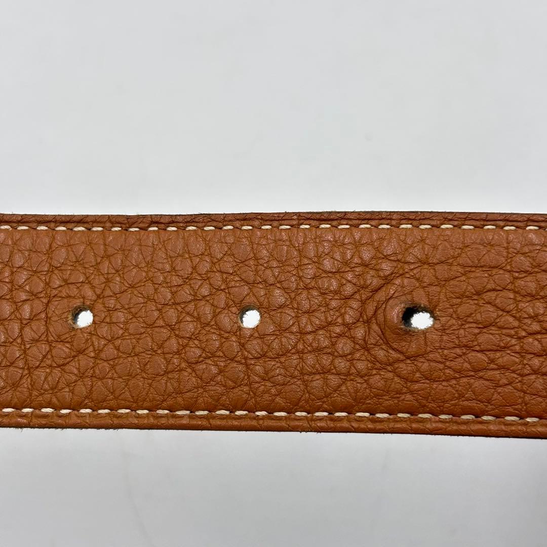 HERMESエルメス リバーシブル レザーベルトウエスト90 ブラック ブラウン