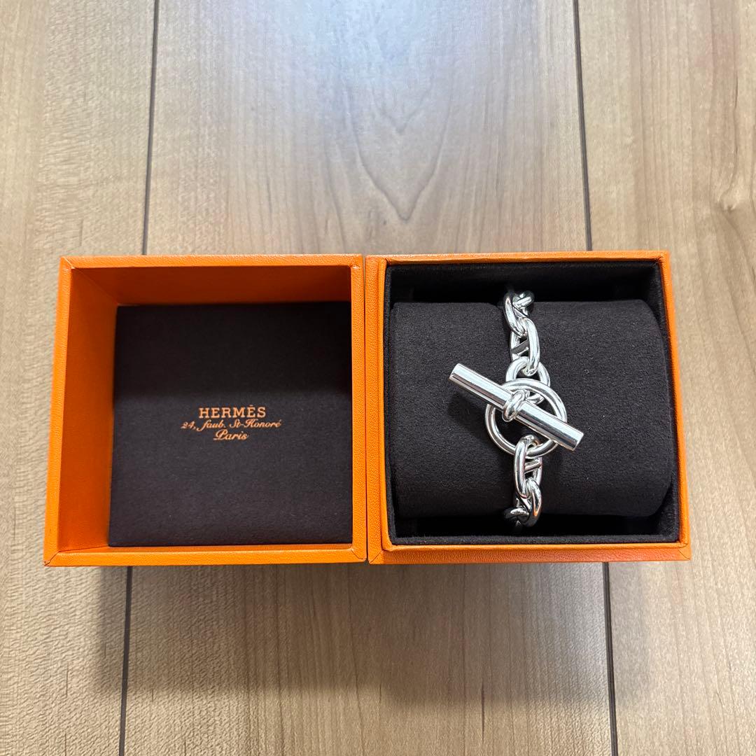 HERMES シェーヌダンクル ブレスレット MM 14コマ